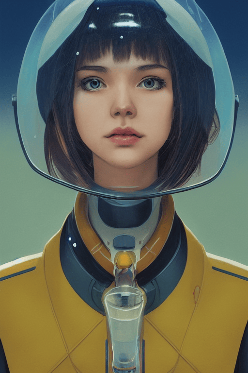 A cute sci-fi girl